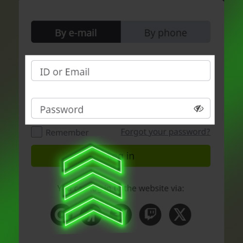 Enter the required information in the WinWin login form