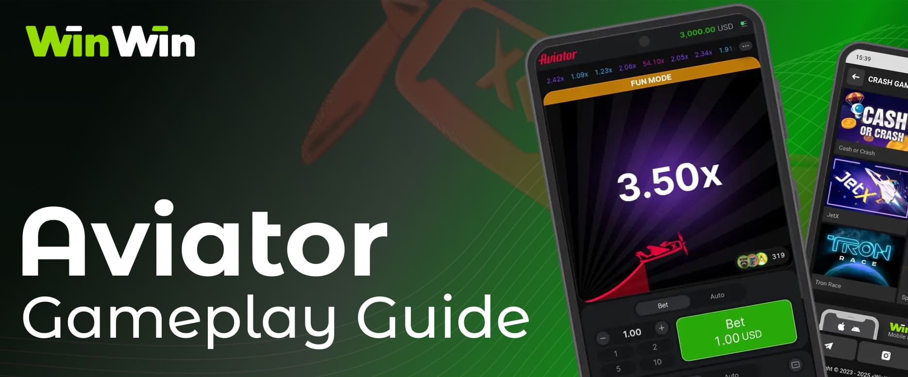 Winwin India Aviator detailed instructions with simple steps on how to start playing on the platform