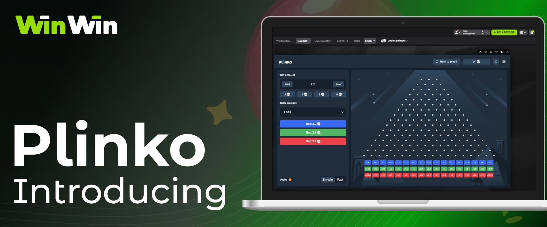 Winwin India Plinko casino games on the platform: general information and game characteristics